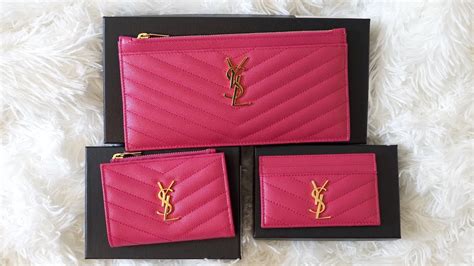 YSL Pink Card Holder Unboxing & Review 